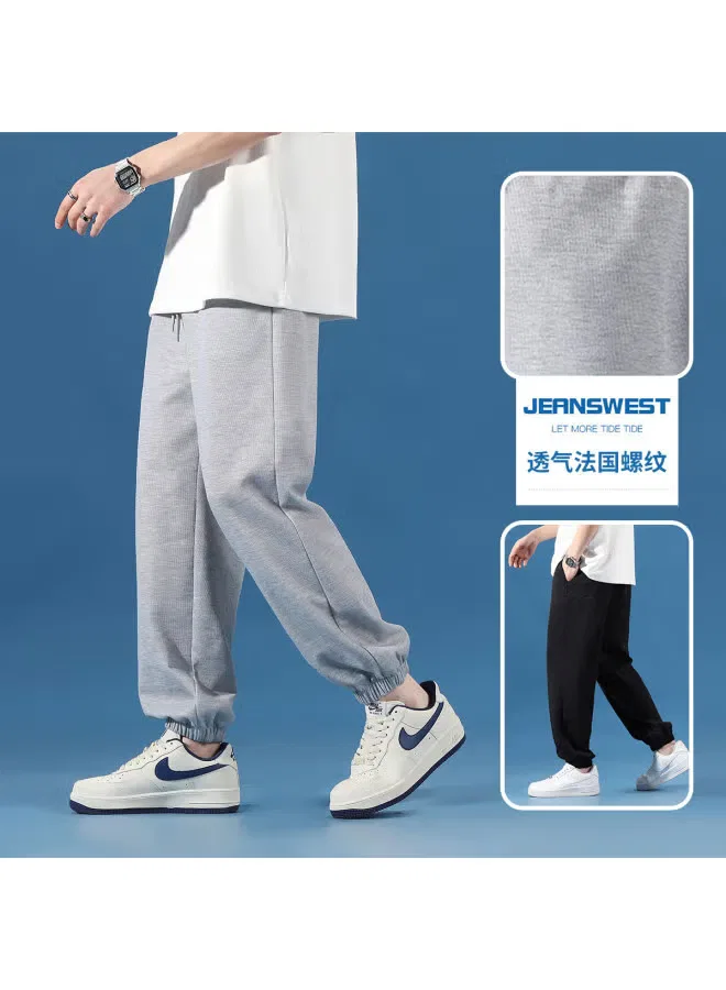 Jeanswest Штаны-джоггеры с завязкой-кулиской для мальчиков, серый — фото 2