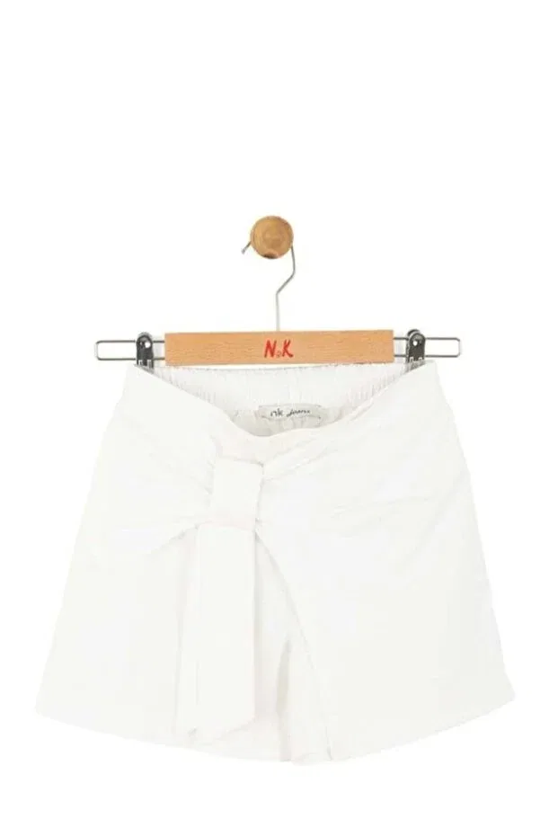 Детские шорты для девочек с бантом Nk Kids, White