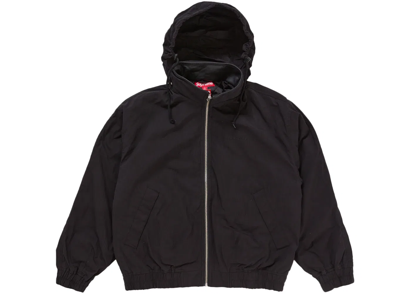 Мужская куртка с кожаным воротником Supreme Jacket (SS25), Black — фото 2