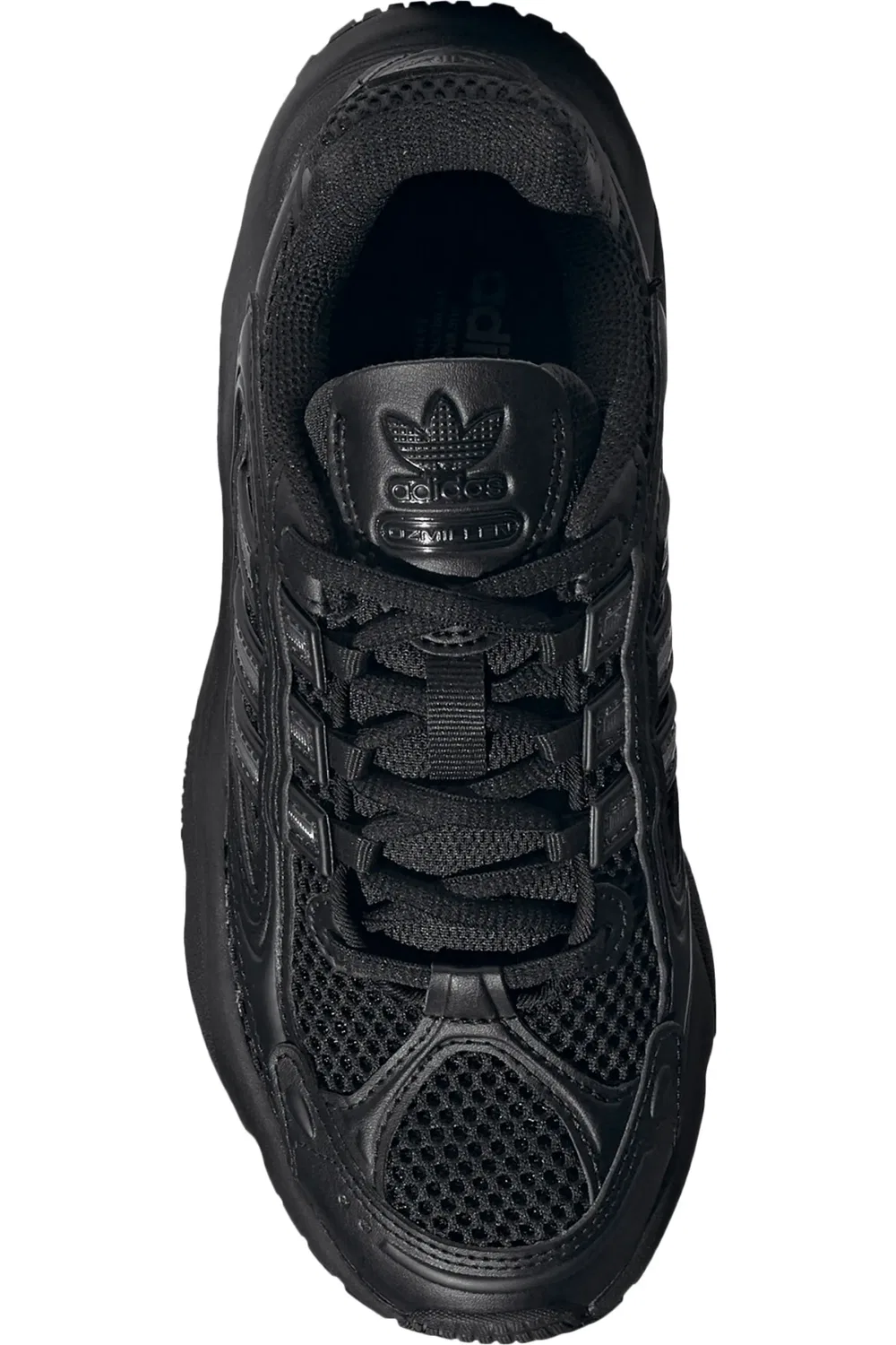 Кроссовки детские на шнуровке Ozmillen adidas, черный/ черный/ черный — фото 4