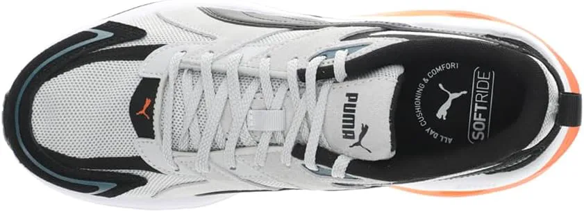 Мужские кожаные кроссовки Puma Hypnotic, светло-серый/черный/серый — фото 2