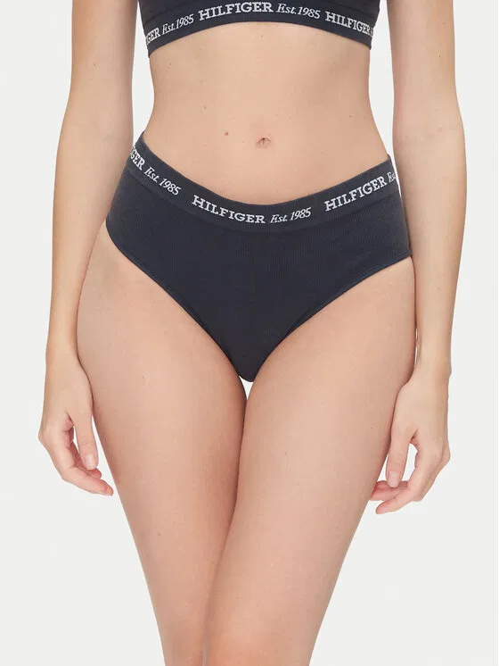 Классические трусы с высокой талией Tommy Hilfiger, темно-синий