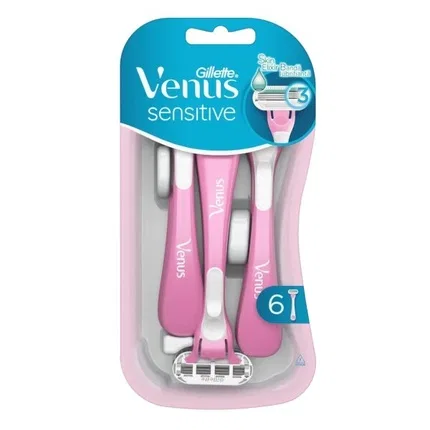 Бритвенные станки одноразовые Venus Sensitive Gillette, 6 шт.