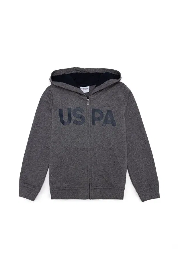 Детская толстовка для мальчиков с принтом U.S. Polo Assn., Gray
