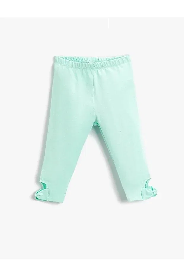 Детские леггинсы для девочек хлопковые Koton, Mint Green