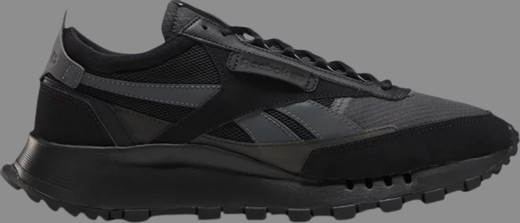 Кроссовки classic leather legacy 'black true grey' Reebok, черный - фото