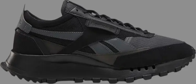 

Кроссовки classic leather legacy 'black true grey' Reebok, черный