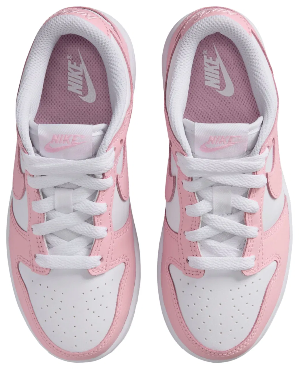 Кроссовки для девочек Dunk Low Nike, цвет Medium Soft Pink/White — фото 4