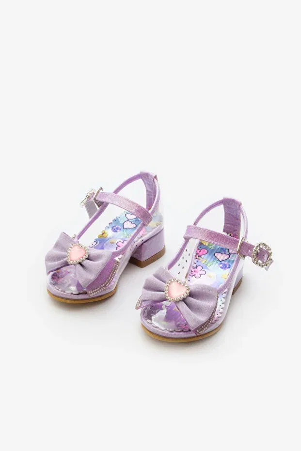 Детские балетки для девочек с бантом Le Mabelle, Lilac
