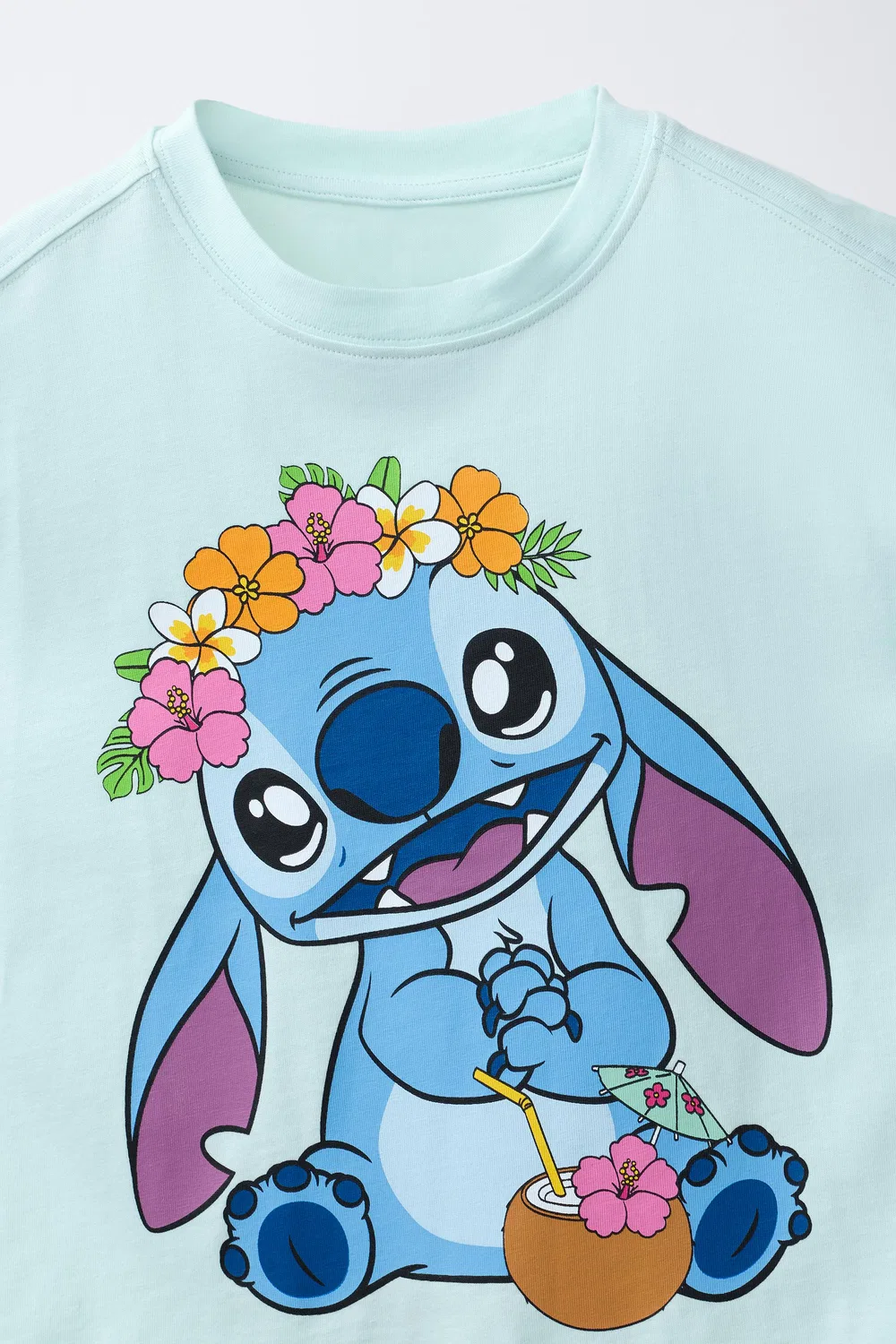 Футболка с принтом «Лило и Стич» Disney ZARA, Blue — фото 3