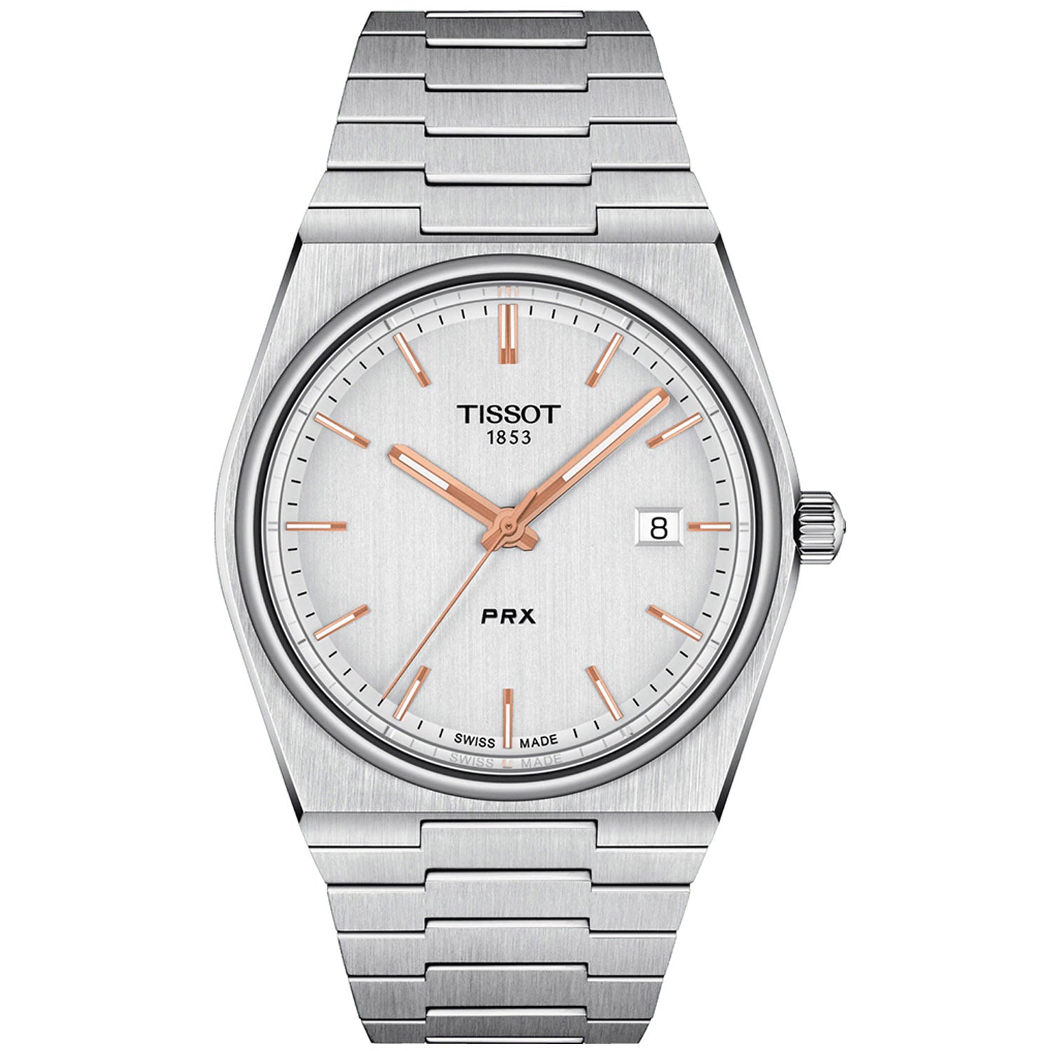 

Мужские часы Tissot T-Classic с серебристым циферблатом, серебряный