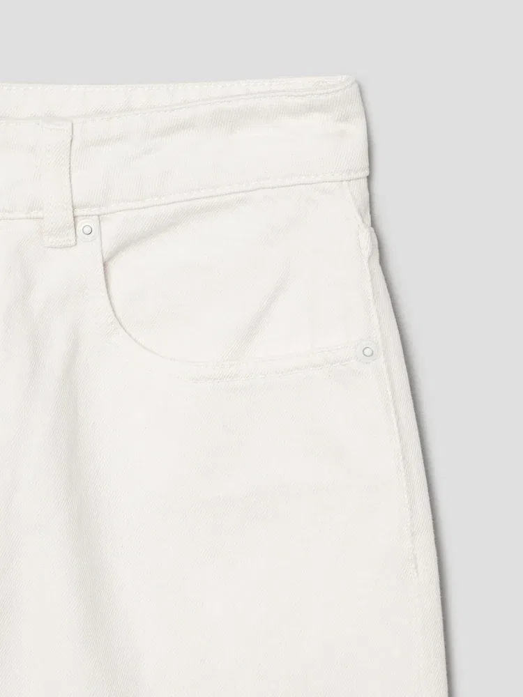 Джинсы свободного кроя Large Fit, Blanc Creme AMI PARIS — фото 4