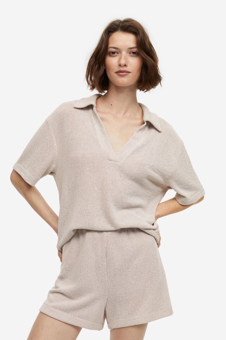 

Шорты из джерси H&M, светло-бежевый