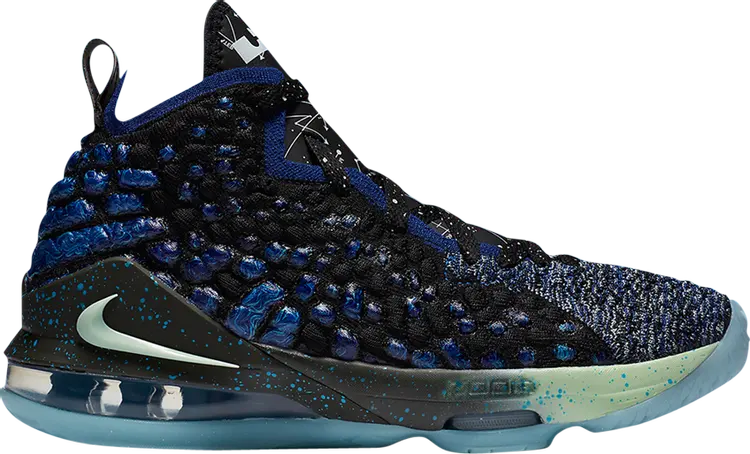 Кроссовки Nike LeBron 17 GS 'Constellations', синий — фото 2