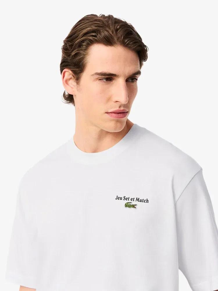 Футболка с принтом LACOSTE, Black — фото 2