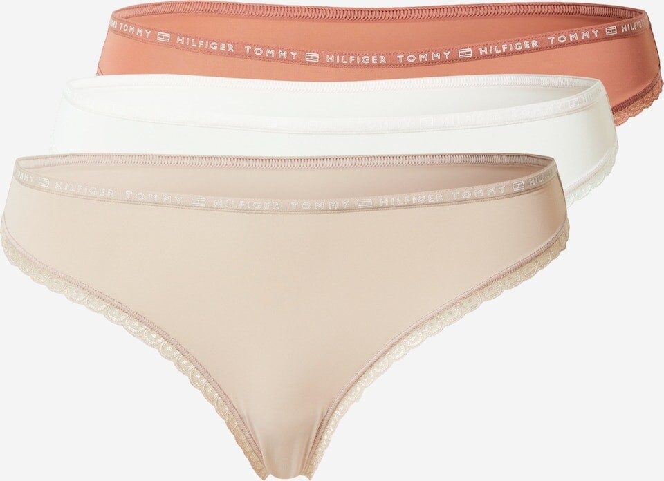 

Стринги Tommy Hilfiger, темно-бежевый/омара/белый