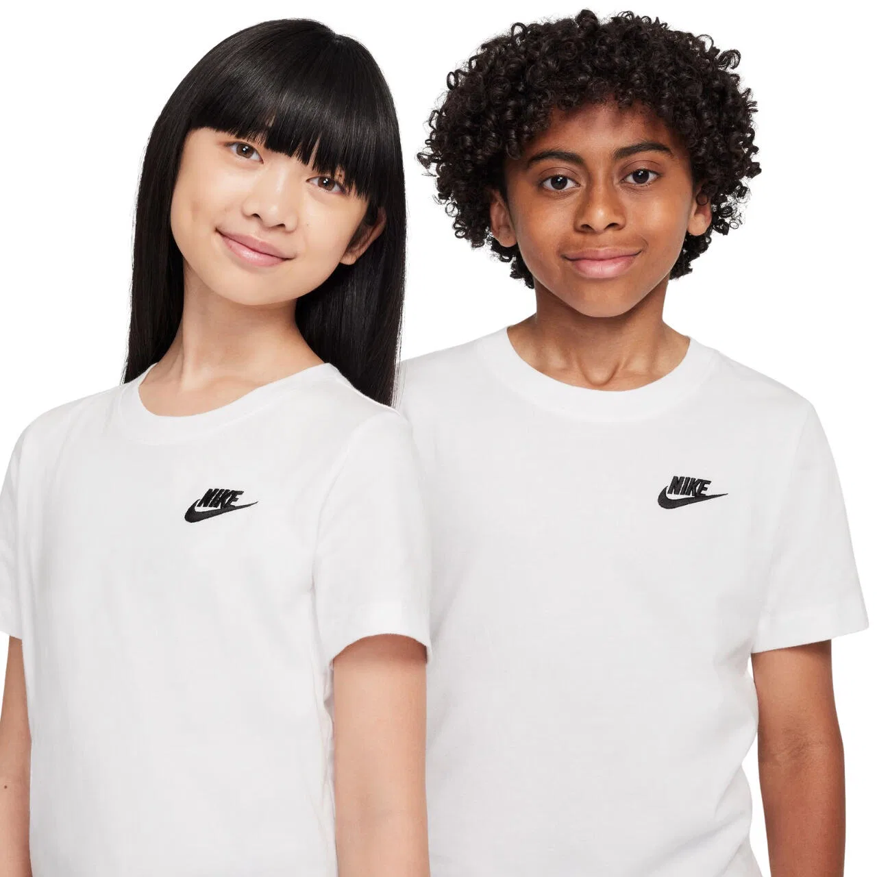 Детская хлопковая футболка Nike Sportswear, Weiss — фото 3