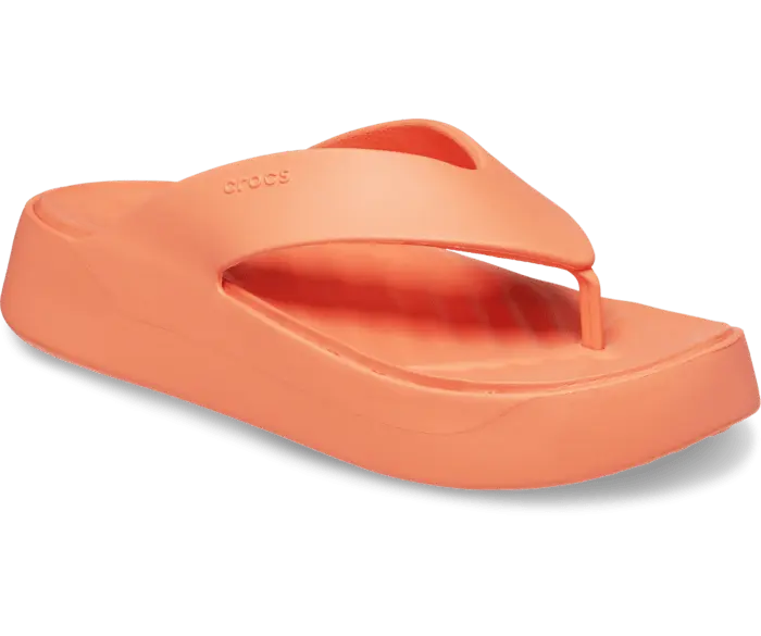 Шлепанцы Crocs Getaway Platform Flip, оранжевый — фото 2