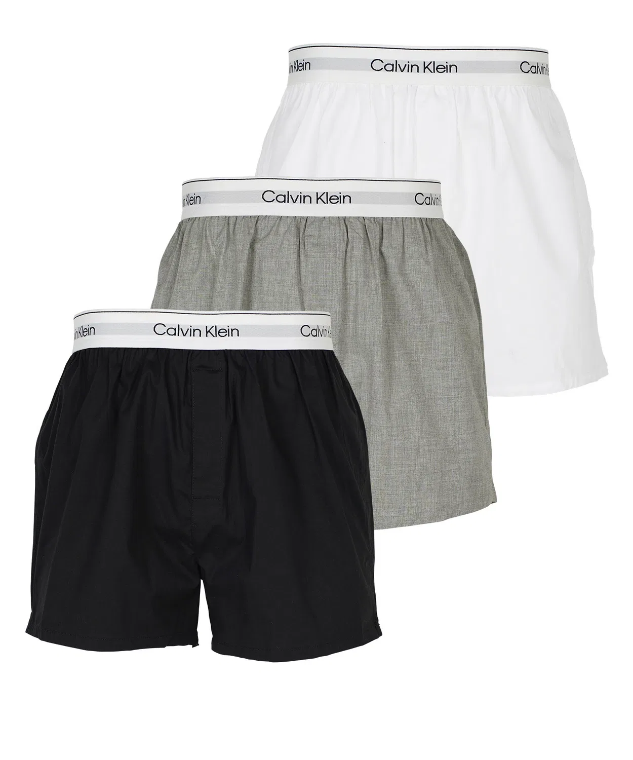 Мужские трусы-боксеры Calvin Klein ICON COTTON STRETCH BOXER, комплект из 3 штук, Black