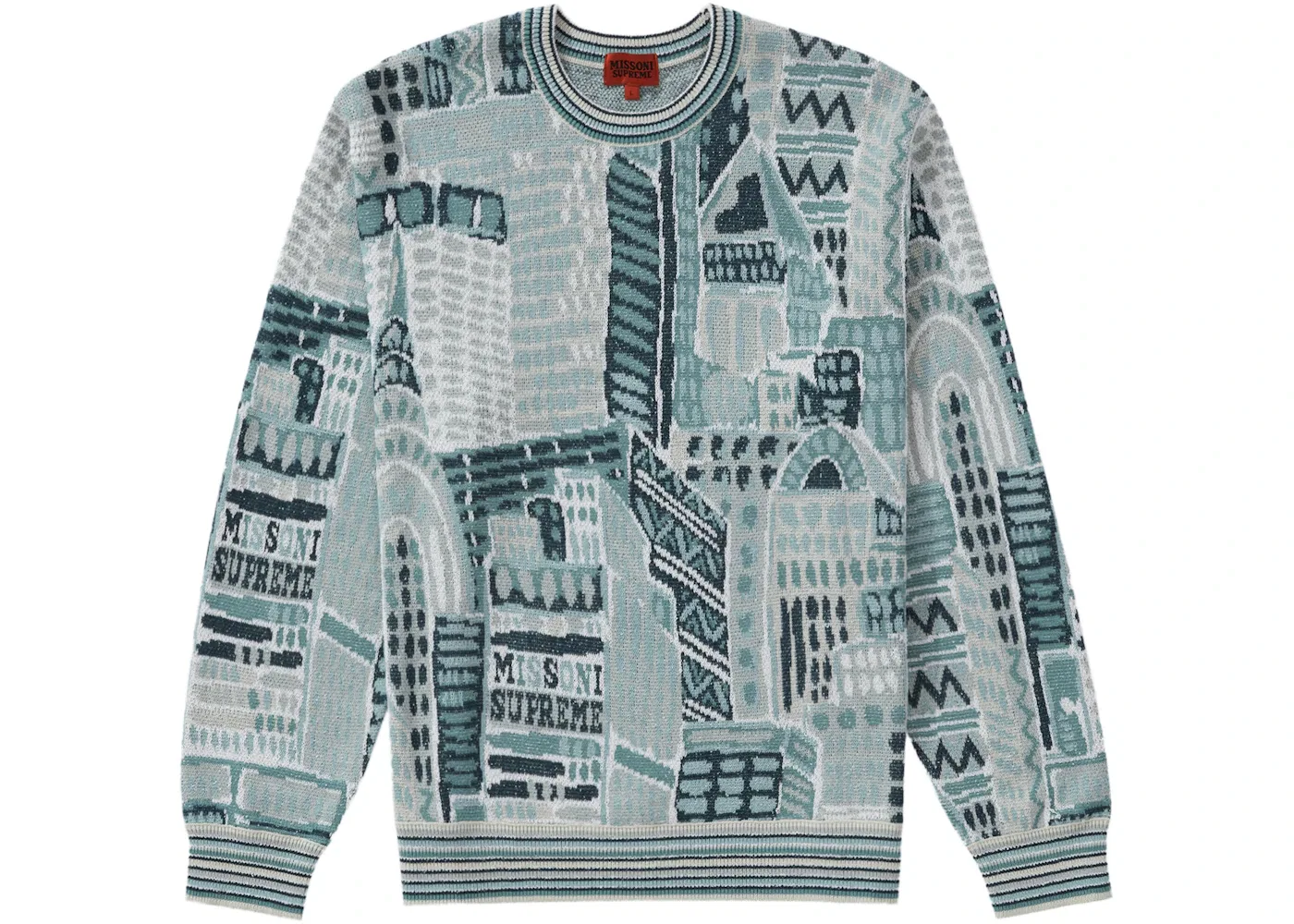 Мужской свитер с узором Missoni Supreme, White