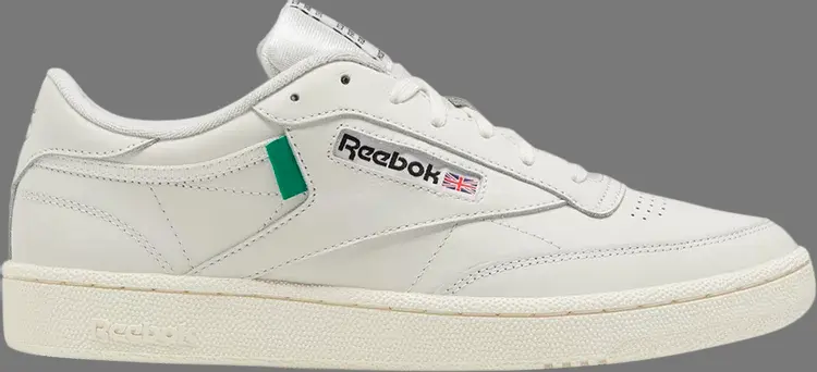 

Кроссовки club c 'vintage green' Reebok, белый