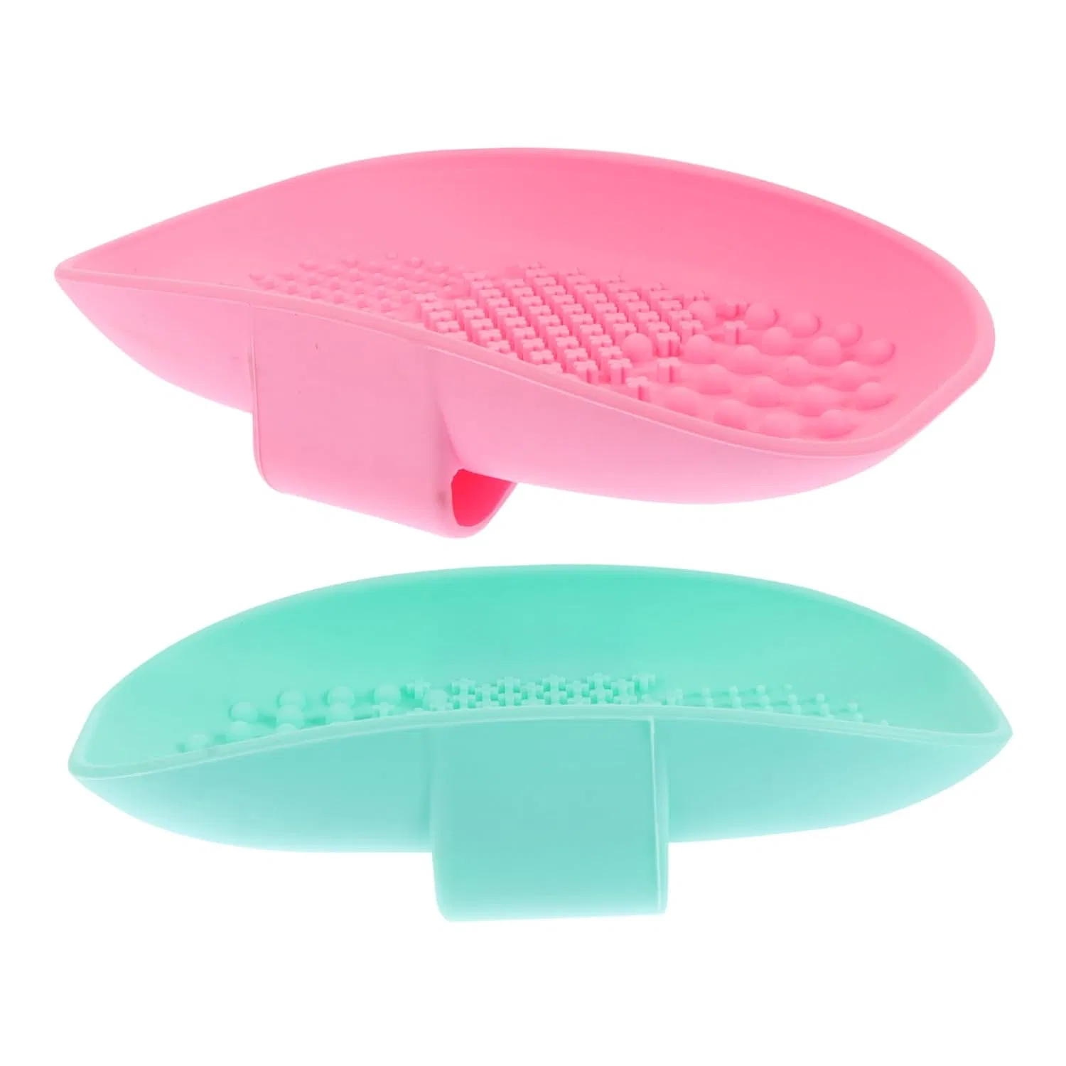 Подушечка для очистки кистей Silicone Cosmetic Brush Mat, LOORGVEL, 2 шт, 15x8.9x3.7 см