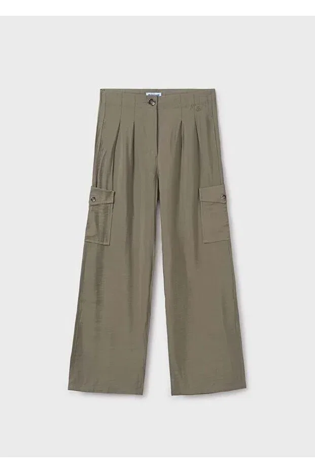 Детские брюки карго для девочек Oversize Mayoral, Green