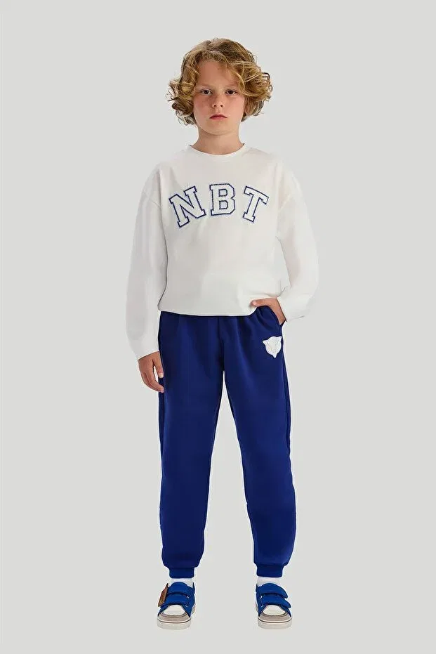 Детская футболка с длинным рукавом с принтом Nebbati, White