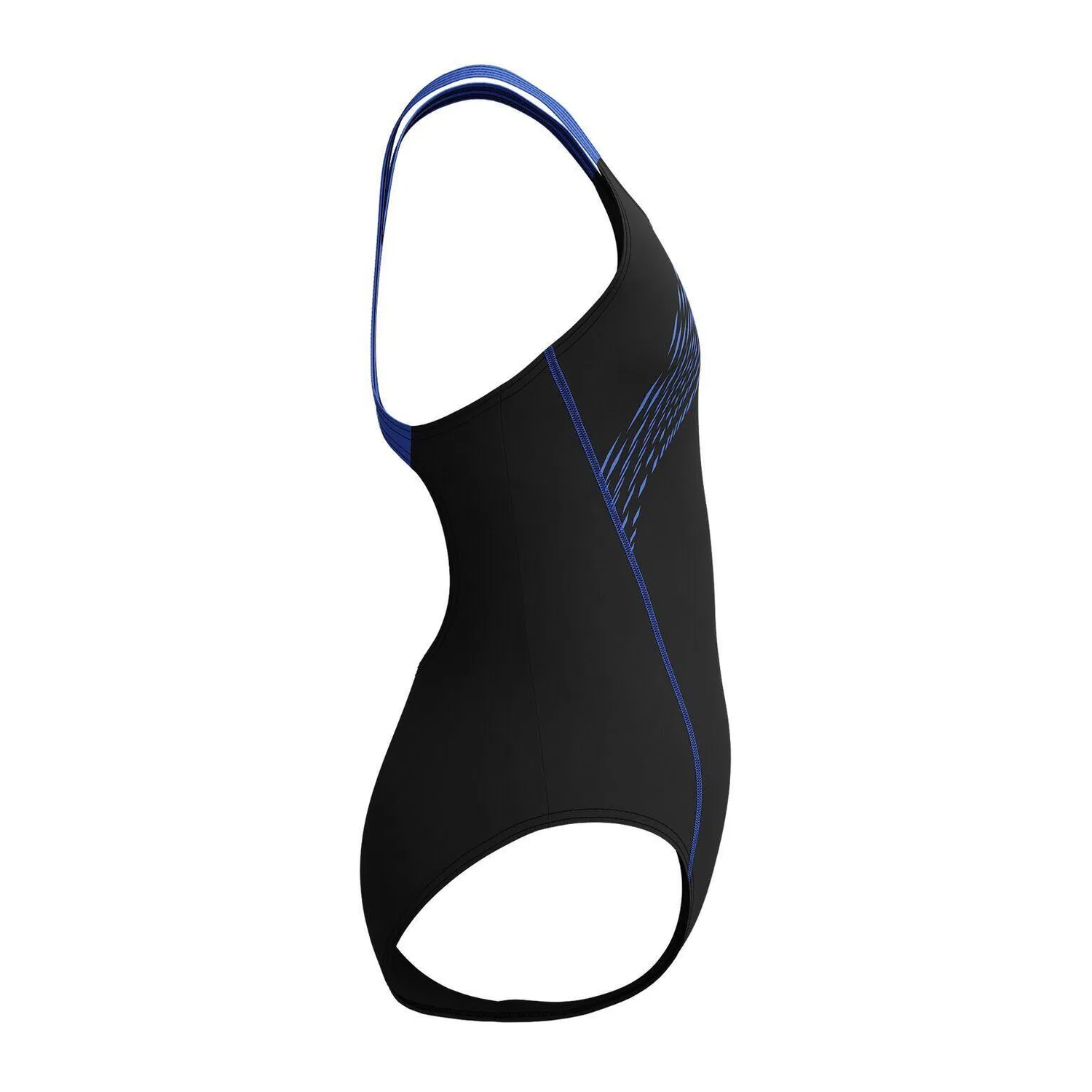 Детский купальник для девочек с принтом Eco Medley Logo Medialist Speedo, Schwarz — фото 2