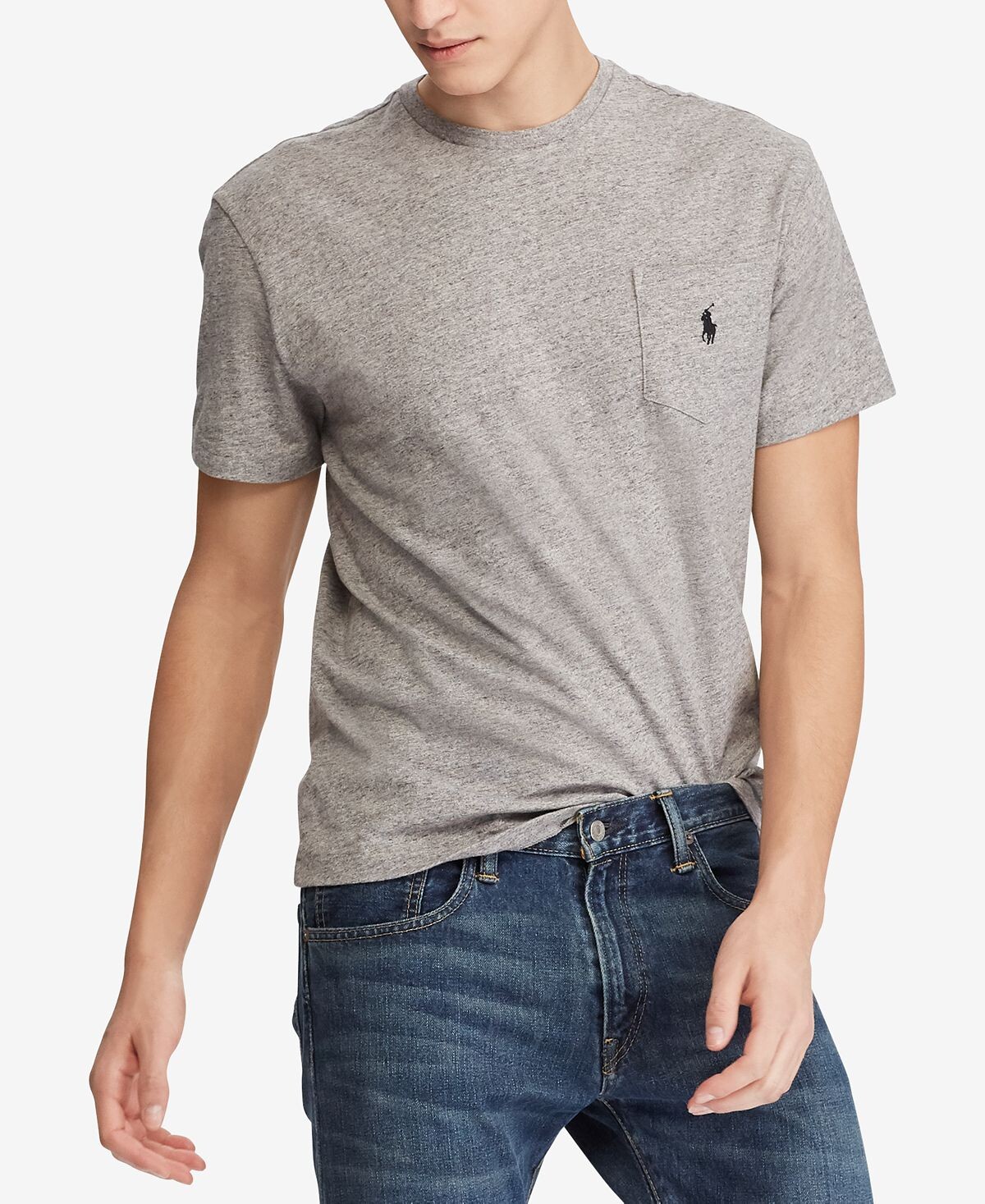 

Мужская классическая футболка с круглым вырезом и карманами Polo Ralph Lauren, мульти, Серый, Мужская классическая футболка с круглым вырезом и карманами Polo Ralph Lauren, мульти