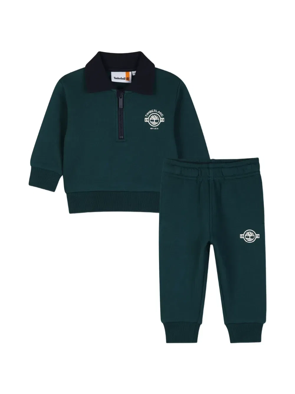 Спортивный комплект с логотипом Timberland Kids, зеленый