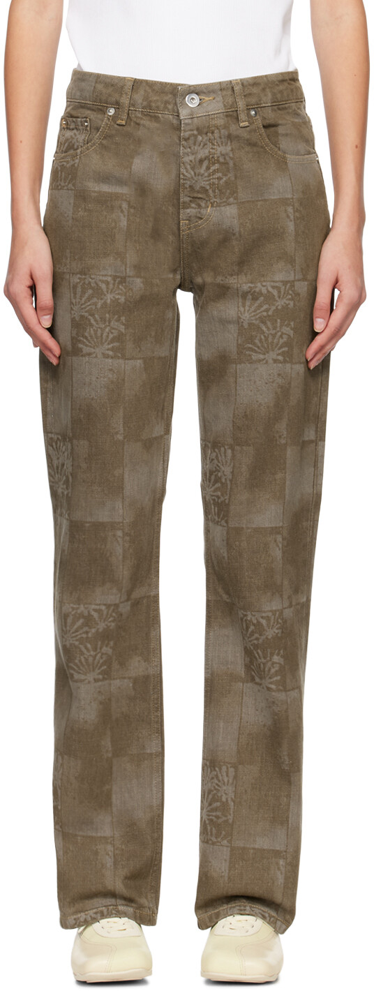 

Хаки Лазер Джинсы OK