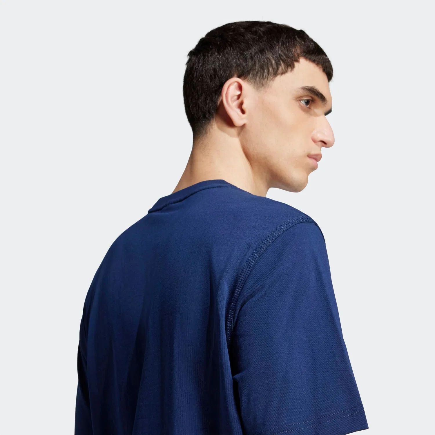 Мужская футболка с логотипом Trefoil Adidas Originals, Night Indigo — фото 3