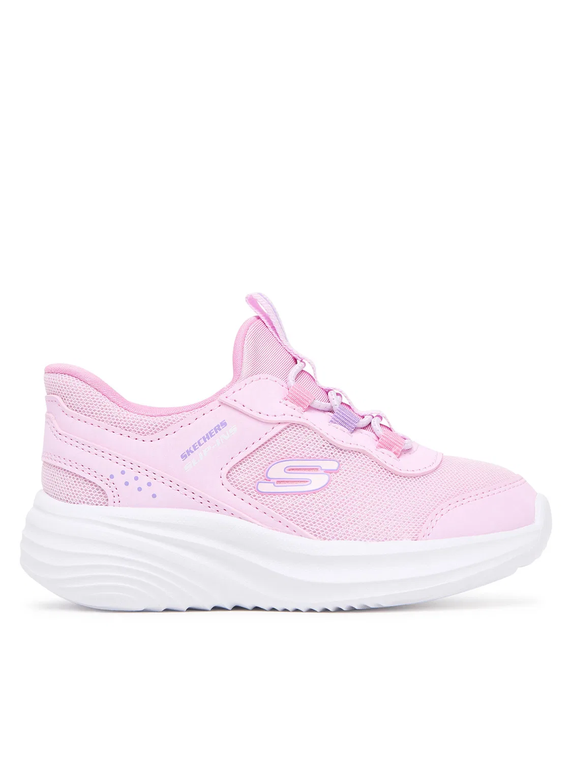 Кроссовки для девочки Bounder Pro Step One Skechers, розовый