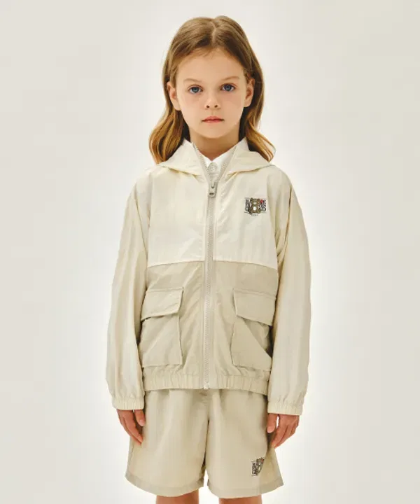 Ветровка Kids bear classic logo, MARITHÉ, бежевый
