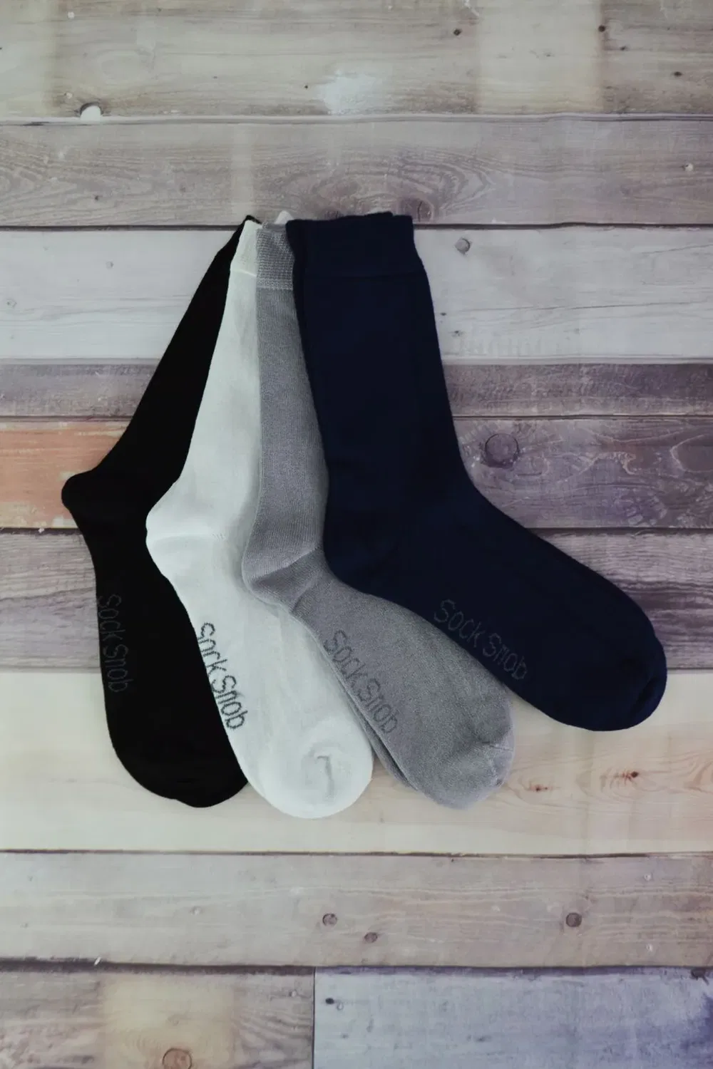Комплект дышащих носков из бамбука Sock Snob, Navy — фото 3