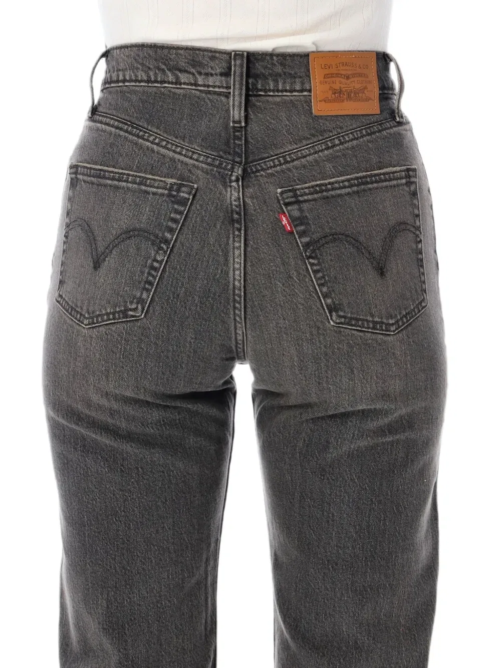 Джинсы с прямо пропорциональной штаниной Ribcage Levi'S, серый — фото 3