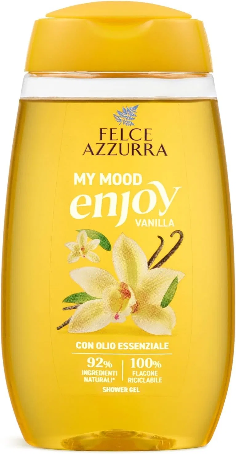Гель для душа Enjoy Shower Gel Vanilla, Beni Culinari, 8x250 мл, с брелоком