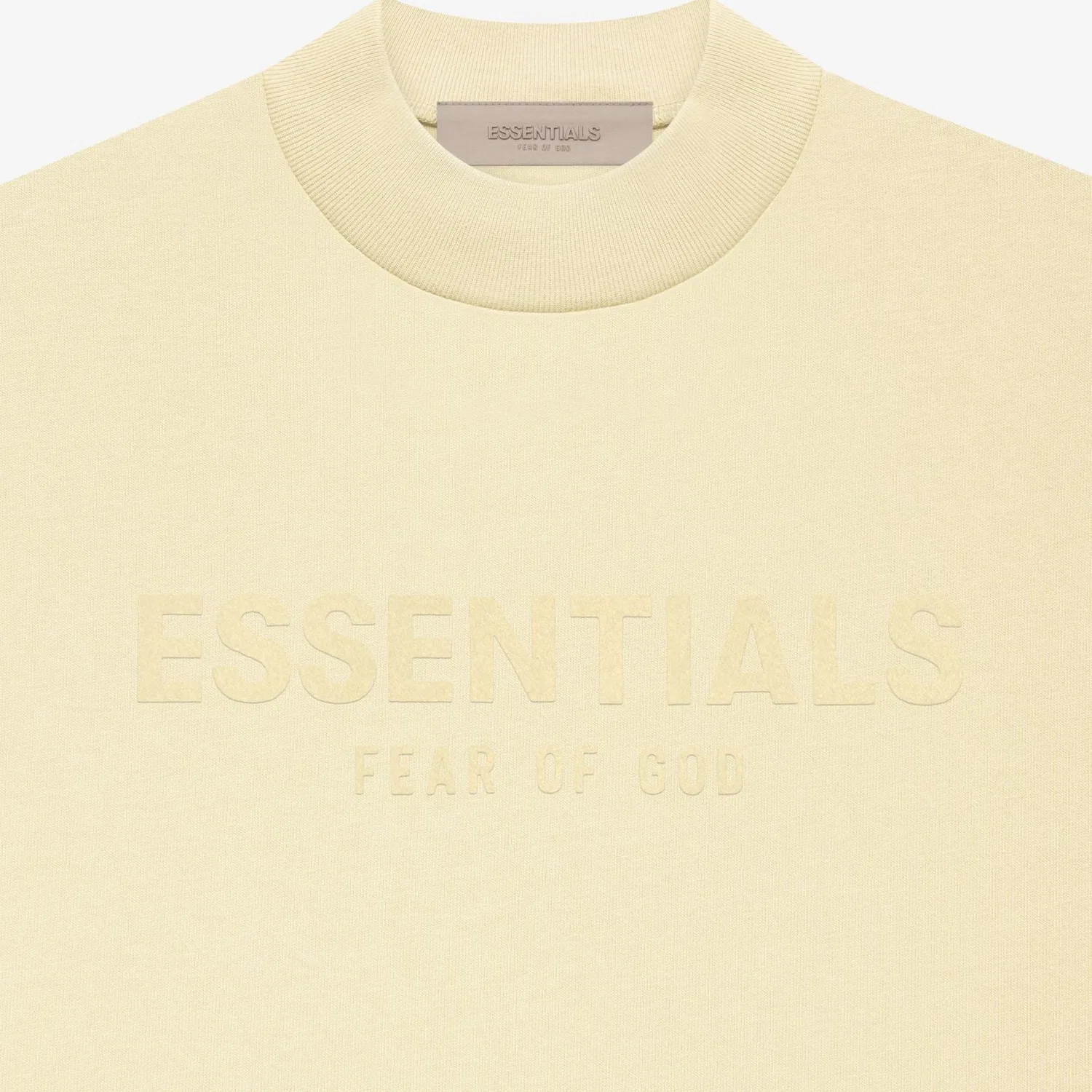 Детское платье из футера Fear Of God Essentials, Canary Yellow — фото 4