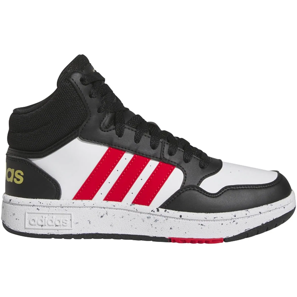 Детские кроссовки для мальчиков и девочек с высоким верхом Hoops 3.0 Mid Adidas, Black