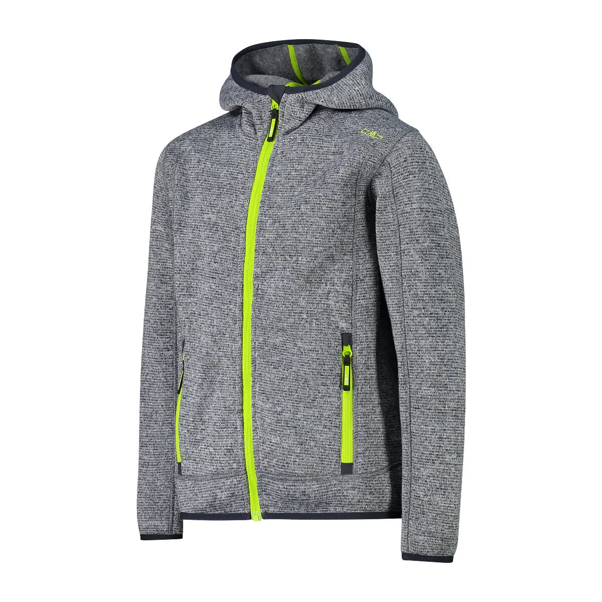 Детская флисовая куртка с капюшоном Knit-Tech Fix Hood Cmp, Grau — фото 3