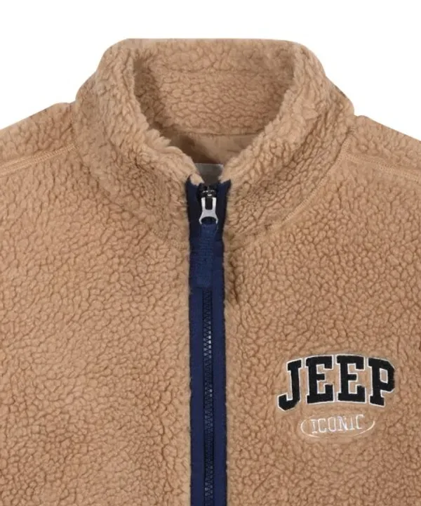 Флисовая кофта, джемпер Jeepkids, облачный — фото 3