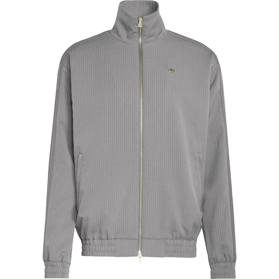 Спортивная кофта с молнией Firebird Loose Pinstripes adidas, Серый — фото 3