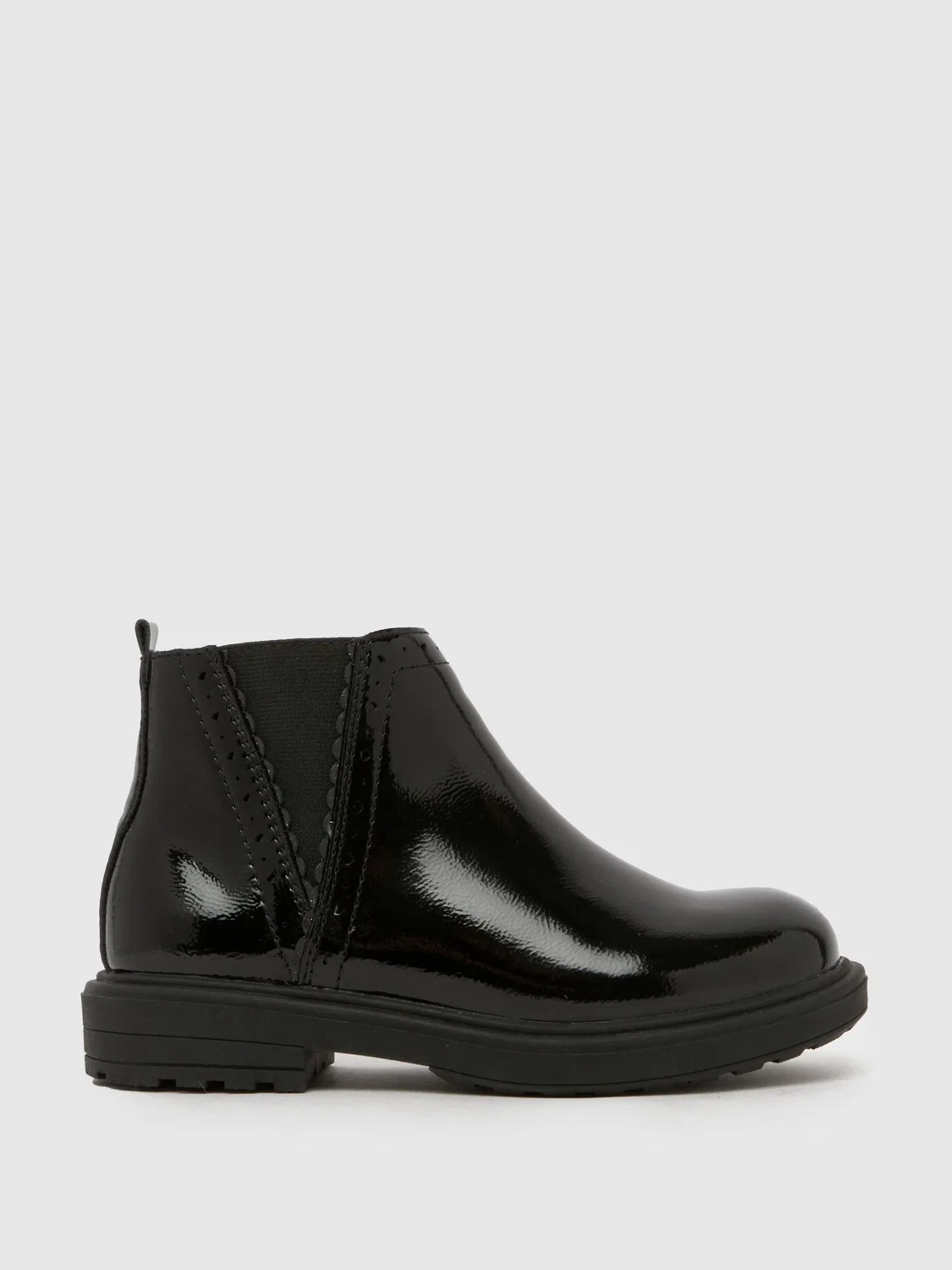 Ботинки из лакированной кожи Schuh, черные