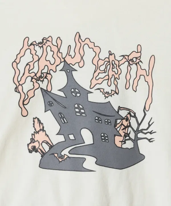 Детская кофта с капюшоном, принт Haunted Brownbreath, кремовый — фото 4