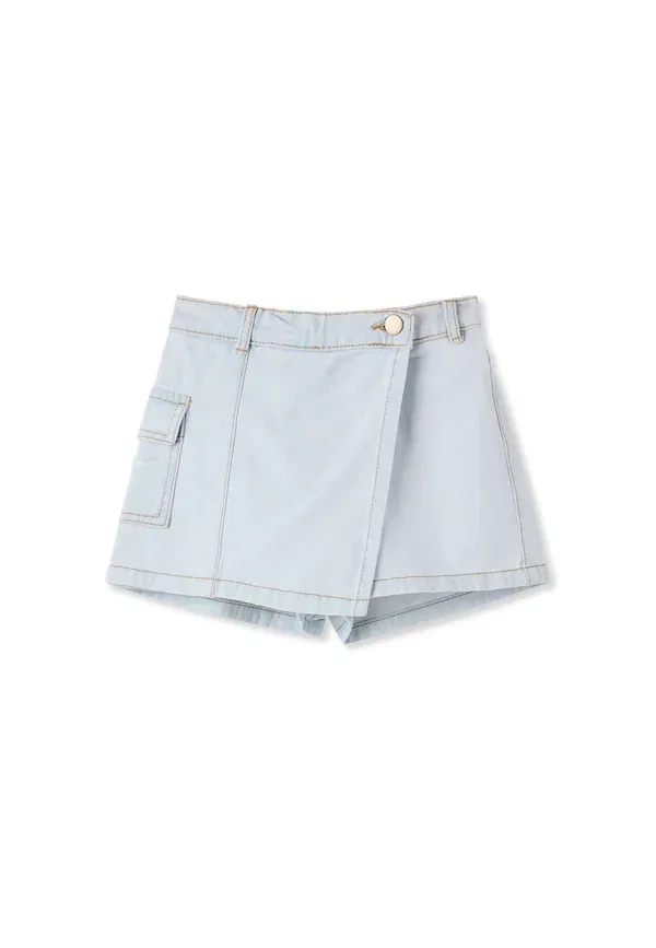 Брюки джинсовые Gonna tinta unita, Terranova, Var Blu Denim Chiaro, светло-голубой