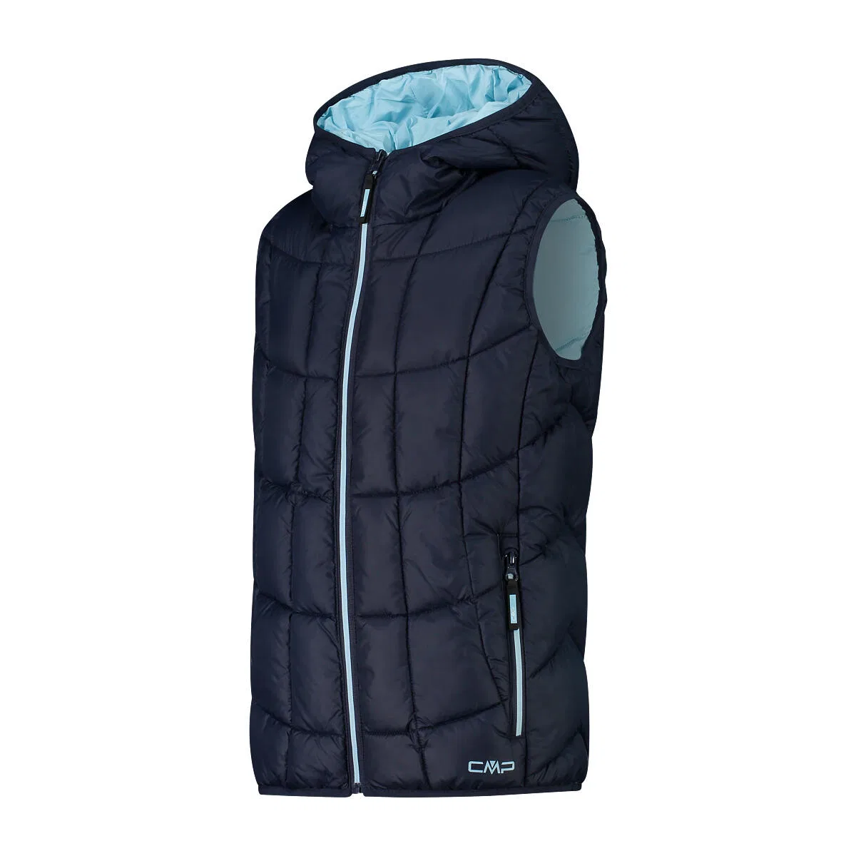 Детская ветровка без рукавов KID G VEST FIX HOOD Cmp, Dark Blue Cosmos Blue — фото 2
