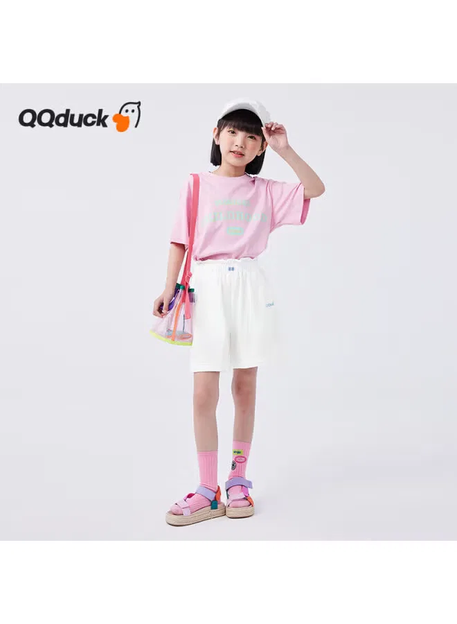 Шорты с бантом-бабочкой для девочек Qq Duck, белый — фото 3