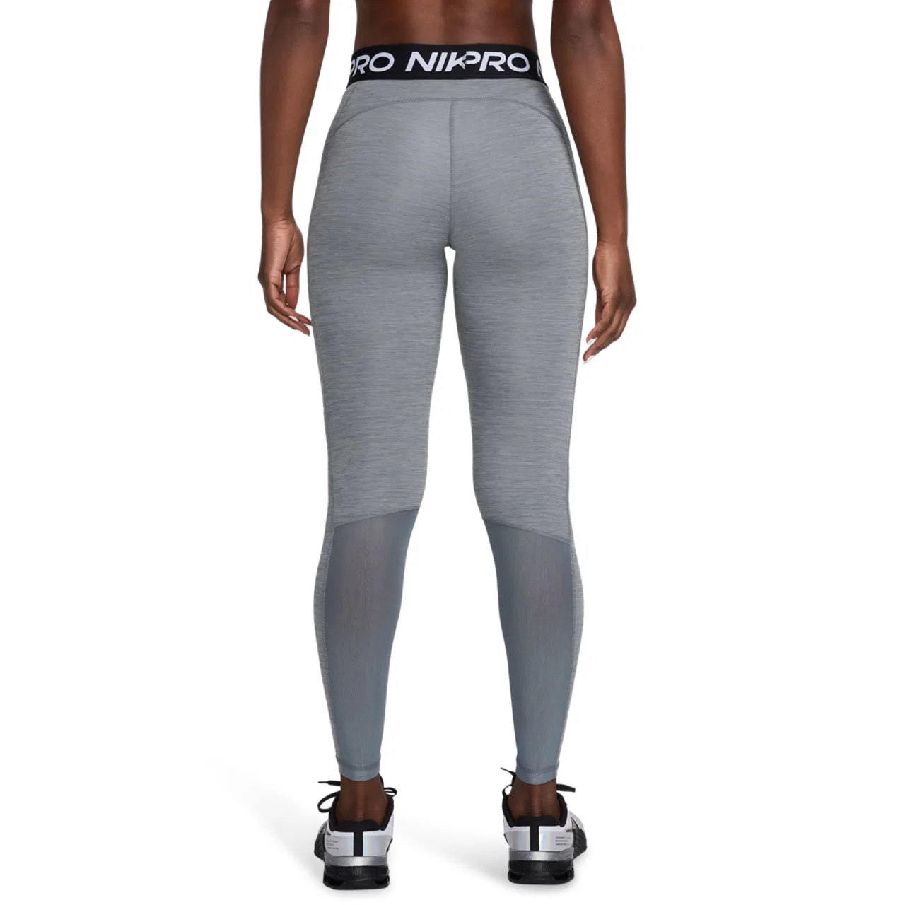 Женские леггинсы Pro 365 Nike, цвет Smoke Grey Heather/Black/White — фото 2