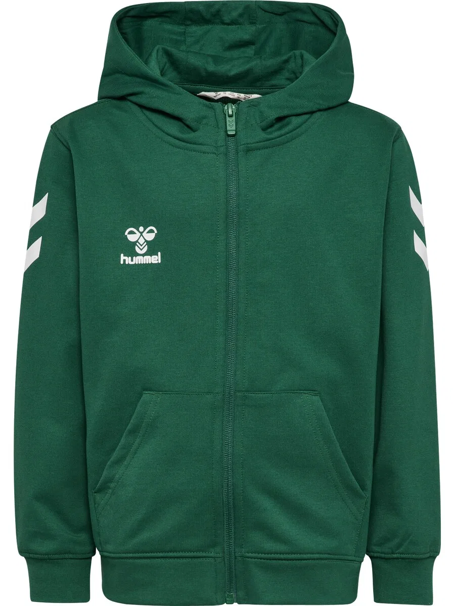 Толстовка на молнии Hummel Athletic темно-зеленого цвета